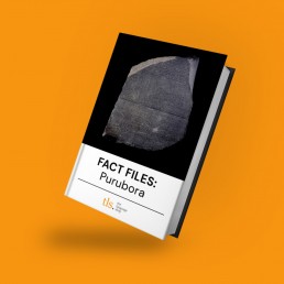 Book with Purubora language written on it